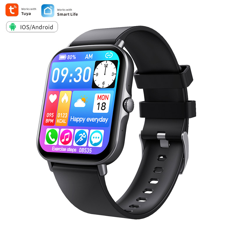 MST-3 1.69inch Phone Calling Tuya Smart Watch with Body Temperature